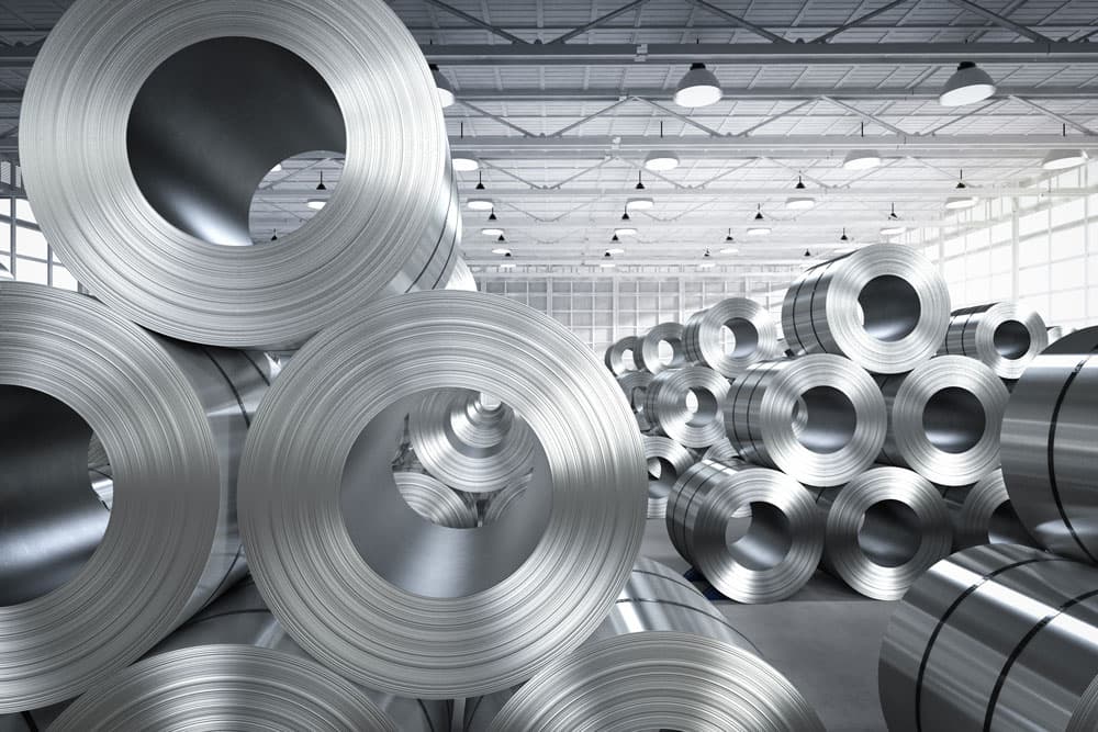 A group of people working on a steel project